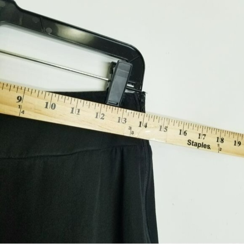 Cut Loose Black Side Zip Ankle Pants Wide Waist Band Stretchy NO POCKETS sz S - Picture 5 of 8